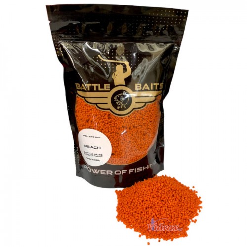 Пелети за фидер 2 мм Peach (праскова) BB0207 - Battle Baits
